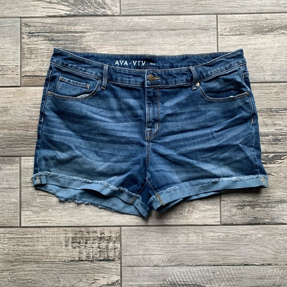 Ava & Viv Pants - Plus Size Jean Shorts